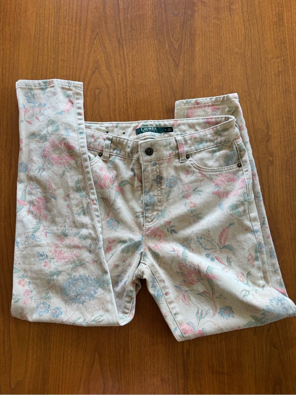 Ralph Lauren Premier Skinny Floral Jeans